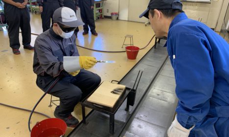 １年生のガス溶接技能講習